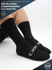 4 Pairs Crew Compression Cycling Socks For Men & Women, Suitable For Cycling, Running, Hiking Sport, Gym,Tennis, Golf, Working. - Multicolor - View 5