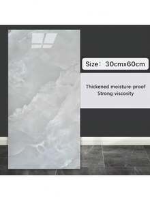10pcs Self-Adhesive Marble Tiles Sticker Waterproof PVC Tile Wall Sticker Bathroom Livingroom Decor Imitation Ceramic Tile - Multicolor - View 6