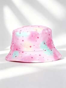 1pc Cute Cartoon Pattern Bucket Hat, Wide Brim Sun Hat, Lightweight Outdoor Beach Bucket Hat, Suitable For Spring, Autumn, Summer For Kids - View 4