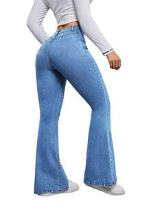Women Pants - Blue - View 1