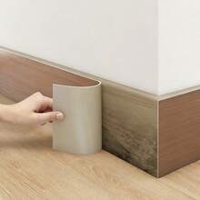 Self-Adhesive Waterproof Wood Grain Sticker, Vinyl Door Frame Edge Trim, Suitable For Wooden Doors, Glass Doors And Sliding Doors, Furniture Refurbishment Decoration, Home Improvement Natural Appearance Self-Adhesive Design, Door Hinge Protection - A - View 9