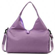 1pc New Large-Capacity Travel Bag/Yoga/Sports Bag With Wet And Dry Separation, Women's Sports And Fitness Training Bag, With Shoe Compartment, Short Trip Travel Luggage Bag, Large Capacity Travel Bag, Lightweight Travel Storage Bag. - Multicolor - View 11