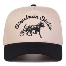 1件 SLEGELMAN STABLE 女款卡車司機帽，個性化字母刺繡棒球帽，街頭時尚五片式帽子，戶外防曬休閒帽，適合春/秋季旅行、海邊度假 - 彩色 - 查看 13