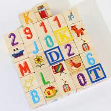 Montessori Early Education Children's Educational Word Spelling English Blocks Box Enlightenment Letter Number Cognition Word Spelling Toy - Multicolor - View 8