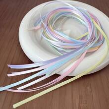3 Colors, Each 5 Yards. Total 15 Yards. Multi Colors Satin Ribbons Wedding Party Gift Pack Ribbon Christmas Decoration Bow Additions Ribbon - Multicolor - View 6
