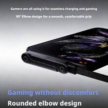 240W Fast Charging Stand Cable With E-Mark Chip, High-Speed USB Data & Power Cord, Phone Holder Design, Multi-Device Quick Charge Cable - C-c Bracket Data Cable [1.5m] - View 5