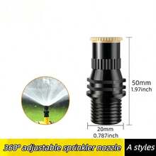 Universal 360° Garden Sprinkler And Adjustable Spray Irrigation System - Full Circle Lawn Watering, Flow Rate 60-550 L/H, 3-20m Coverage, External Thread Connection, Plastic And Mesh Structure, Efficient Watering For Garden, Lawn, Plants And Outdoor Irrigation, Splash-Proof And Easy To Install, Perfect For Home, Backyard And Professional Landscaping Applications - A - View 10