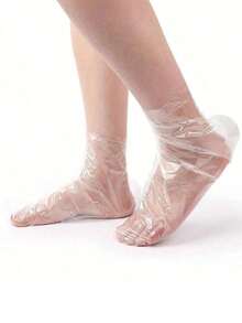 100/300/500pcs Transparent Disposable Foot Mask Bags, Foot Bath SPA Foot Mask Anti-Cracking Foot Care Tool Storage Bags - Multicolor - View 7