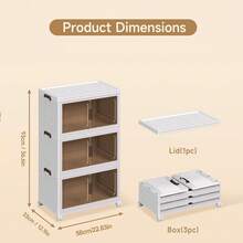 Bathroom Storage Set - White - View 10