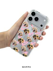 GIIPPA 1件客製化照片手機殼，羽毛殼設計，相容 18 Pro Max Air，相容 Galaxy，返校禮物、畢業禮物、度假禮物、週年禮物、情人節禮物、生日禮物、婚禮禮物，Y2K 美學 - 彩色 - 查看 7
