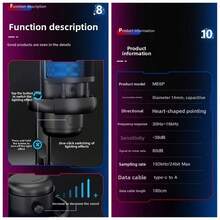 Micrófono capacitivo, micrófono para juegos plug and play con adaptador Type-C, salida de auriculares y control de volumen, control de ganancia del micrófono, botón de silencio, calidad de sonido perfecta, adecuado para transmisión en vivo, podcasting, grabación - por defecto - Ver 12