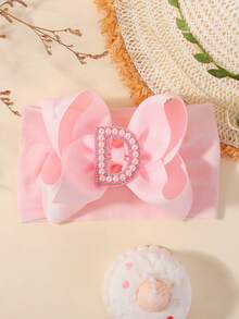 bilicaca 1pc Pink Letter Soft Baby Headband, Baby Birthday Hair Accessory, Warm And Sweat-Absorbing, Caring For Baby's Growth - Multicolor - View 19