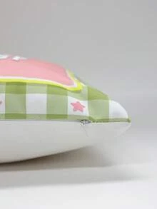 1件刺繡條紋枕套，柔軟裝飾，適用度假民宿、戶外居家沙發靠墊，氛圍感裝飾枕套，度假風 - 彩色 - 查看 5