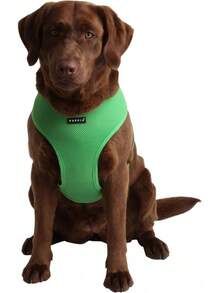 Authentic Puppia Soft Dog Harness, Red - Medium - Green - View 3