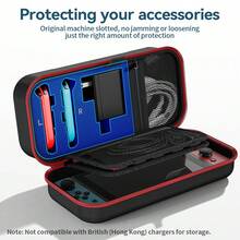 For Switch Storage Bag Handle, Charger Storage, Multi-Functional Protective Bag Compatible With OLED Console, Can Hold Game Cartridges, Charging Cables, Wrist Straps, Game Accessories - View 4