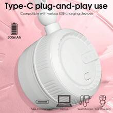 3段風速便攜式掛脖風扇 500mAh USB充電式無葉穿戴個人風扇 輕量免持冷卻 適合旅行、辦公室、戶外運動，夏季涼感氣流小配件 - 多色 - 查看 6