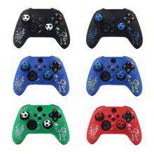 Football Theme Tabletop Game Accessories Trophy Pattern Handle Skin Sticker Compatible With Xbox Series X Wireless Controller RALAN 1pc Controller Protective Shell + 2pcs Customized Joystick Caps - View 1