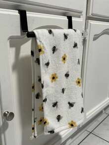 1pc Single Rod Towel Rack, Cabinet Door Towel Bar, Drill-Free Towel Bar, Kitchen Storage Rack, Kitchen Supplies, Storage Rack, Hanging Rack, Kitchen Tools, Can Neatly Hang Dishcloths, Cleaning Cloths And Small Kitchen Tools Inside Kitchen Cabinets - Multicolor - View 8