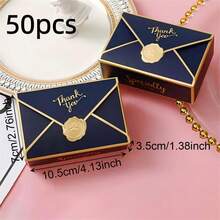 10/50pcs Blank Packaging Paper Gift Boxes, Classic Envelop Gift Boxes For Wedding Favors, Birthday Party, Cosmetics Packaging - Multicolor - View 27