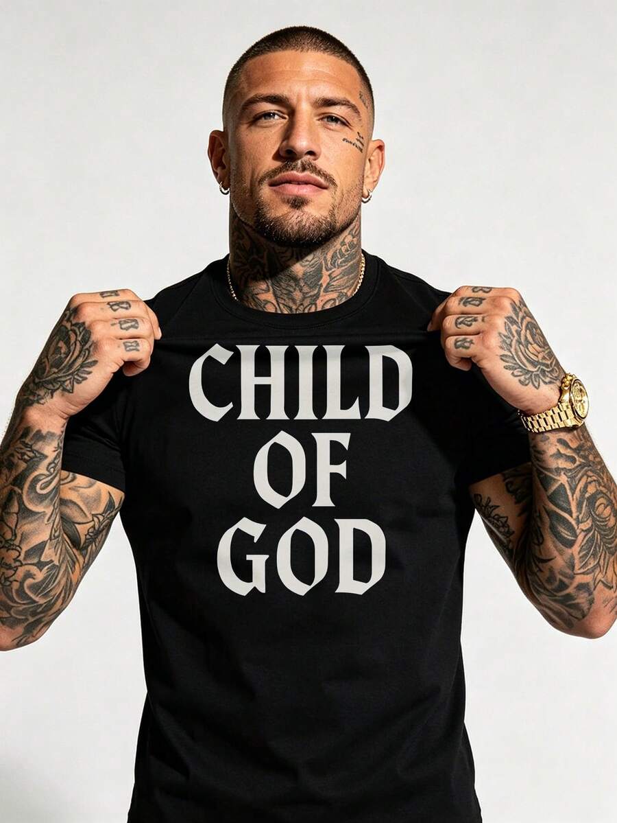 Men T-Shirts - 黑色 - 查看 1