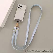 純色可調節手機掛繩 耐用手機鍊戶外斜背帶通用掛脖式時尚極簡風 - 彩色 - 查看 13