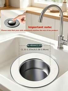 3/2/1 Pop-Up Drain Stopper, 304 Stainless Steel Hair Catcher, Anti-Clogging Drain Filter, Removable Basket, Universal Type, Suitable For Bathtub/Shower/Washbasin, Kitchen Accessories, Sink Filter, Bathroom Accessories, School Supplies, Home Decor - Multicolor - View 6