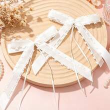 (10pcs/Pack) Heart Butterfly Wedding Car Party Decorations, Wedding Decor, Gift Wrapping Decorations, Holiday Backdrop Decorations - White - View 12