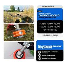 Belifou Carretel Automático Carga Fácil Para Roçadeira Toyama Kawashima Vulcan Garthen Com Fio Nylon 2,7mm 10m - 2,7 mm 10 m corda - Visão 10