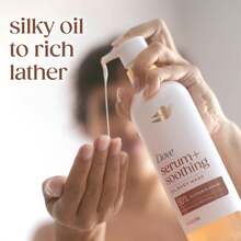 Dove Serum+ Shower Oil Body Wash With Glycerin Serum, Almond Oil & Sandalwood, Soothing Hydrating Cleanser, 15.3 Fl Oz Variant 1 - 沒有任何 - 查看 2