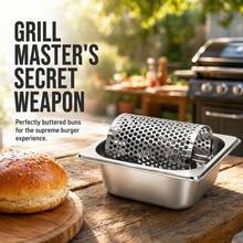 1 pieza Rodillo giratorio de acero inoxidable para untar mantequilla, rueda de mantequilla para pan, tostadas, sándwiches y pasteles, fácil de limpiar, utensilio de cocina para uso diario - Multicolor - Ver 5