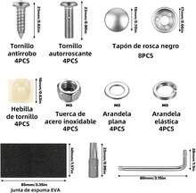 Anti Theft License Plate Screw Kit Stainless Steel Rust Proof Fasteners With Screwdriver And Mounting Hardware Universal Fit For All Vehicles Black - Payment - View 2