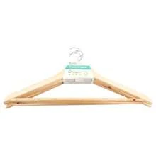 44x1.0cm Wood Natural Wood Hangers, Adult Natural Wood Hangers For Clothes - Redwood - View 3