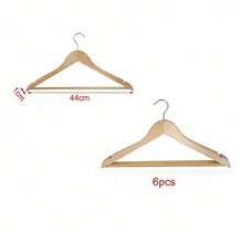 44x1.0cm Wood Natural Wood Hangers, Adult Natural Wood Hangers For Clothes - Redwood - View 7