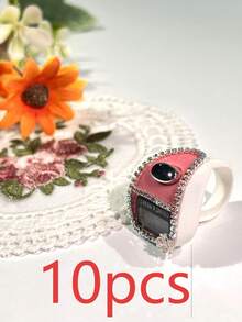 New Rhinestone Ring Electronic Counter, Compact And Portable, Suitable For Knitting, Tasbih (Prayer Beads), Games, Sports, And Other Counting Purposes - Multicolor - View 29
