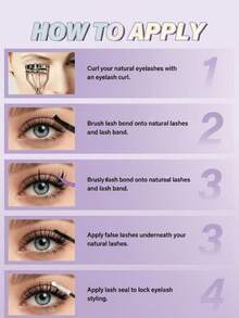 ELAE Lash Clusters Manga DIY Lash Extension Anime Eyelash Clusters 10-14mm Spiky Individual Eye Lashes Wispy False Eyelashes D Curl Cosplay Doll Cluster Eyelash Extensions Super Thin Band - 貓精靈假睫毛 - 查看 3