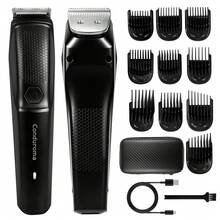 Conduroma Beard Trimmer For Men, Hair Clippers & Electric Razor For Men, Cordless Hair Clippers For Shaving Face Mustache & Body Hair, Rechargeable Grooming Trimmer, Gift For Men, Black - A - View 13