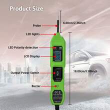 Professional CNBJ-823 Digital Circuit Tester 3.5V~36V DC Vehicle Circuit Fault Detector Polarity Continuity Ground Short Circuit Tester Automotive Repair Test Probe - one-size - View 2