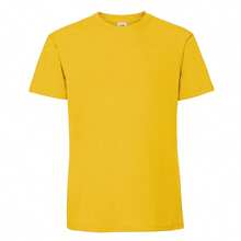 Fruit Of The Loom Mens Ringspun Premium T-Shirt - Sunflower - View 2