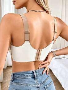 3pcs/Set Women Seamless Bras, Strong Lift Wireless Bras, Designed For Larger Bust, Backclasps Design For Comfort, Prevent Sagging Seamless Bras - Multicolor - View 5