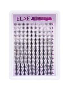ELAE Lash Clusters Manga DIY Lash Extension Anime Eyelash Clusters 10-14mm Spiky Individual Eye Lashes Wispy False Eyelashes D Curl Cosplay Doll Cluster Eyelash Extensions Super Thin Band - 貓精靈假睫毛 - 查看 2