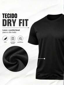 Men's Dry Fit Short Sleeve T-Shirt For Training, Gym, Running, Walking, Fitness - 彩色 - 查看 3