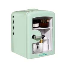 IceBlue 4L Makeup Refrigerator, Mini Refrigerator For Cosmetics And Drinks, Car/Home Use, Transparent Window And Handle - Green - View 11