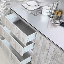 1 Gulungan Stiker Anti Minyak Dapur, Kertas Kontak Perekat Aluminium Foil, Wallpaper Renovasi Kabinet dan Meja Dapur - warna polos - View 4