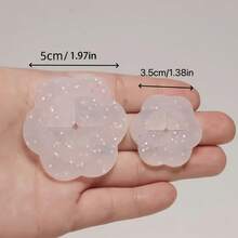 3/5/8Pcs Silicone Clothing Clips, Waist Tightener, Suitable For T-Shirts And Dresses, Multi-Functional Shirt Fixing Straps With Floral And Solid Color Pattern Design, Enhancing Daily Wear And Party Elegance - Multicolor - View 4
