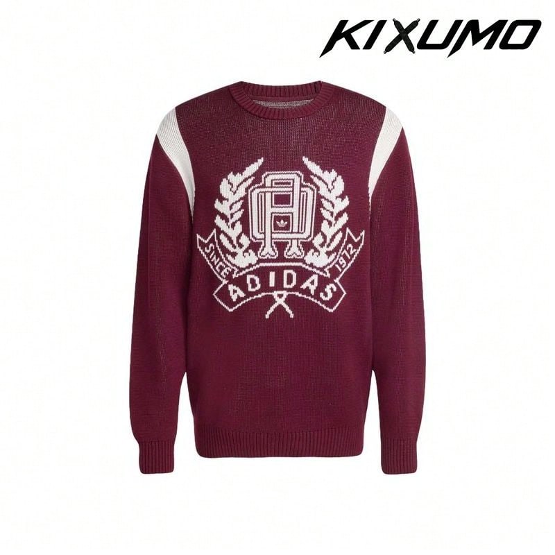 Adidas Originals Knitted Pullover Long Sleeve Round Neck Sweater Sweater Men - Multicolor - View 1