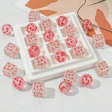 10 Buah Manik-Manik Akrilik Transparan Motif Buah Buram Bentuk Persegi/Bulat, Cocok untuk Dekorasi Rumah, Pembuatan Perhiasan DIY, dan Kerajinan Tangan Kreatif Lainnya - MultiWarna - View 4