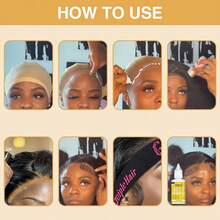 Goiple 16/17pcs Lace Tint Wig Install & Edge Perfecting Kit – Extreme Firm Hold Lace Wig Adhesive,Tint Mousse, Long-Lasting Edge Control & Wax Stick, Fast Melting Spray And Remover, Sweatproof, Curly/Wavy/Straight Hair,Wig Caps,Styling Brushe,Elastic Band - 17件淺棕色+除膠劑 - 查看 9