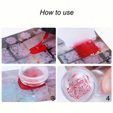 3Pcs Nail Stamp Plates Butterfly Flower Pattern Nail Stamping Templates Manicure Stencils Tools For Nail Art Decoration - Multicolor - View 6