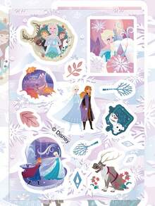 8pcs Officially Licensed Disney Frozen Waterproof PVC Stickers, Cute Anime Decals, Suitable For Skateboard, Guitar, Water Bottle, Phone Case, Laptop And Luggage, DIY Decoration - 8pcs - View 4