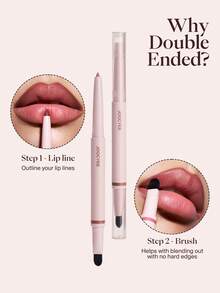 JOOCYEE 2PCS SET LIPSTICK&LIP LINER Longwear Precision Fuller-Lips Nude Lip Liner & Natural Matte Lipstick, Velvet Soft Matte Finish, Long-Lasting, Non-Stick, Non-Fading - 122 +03 - View 4
